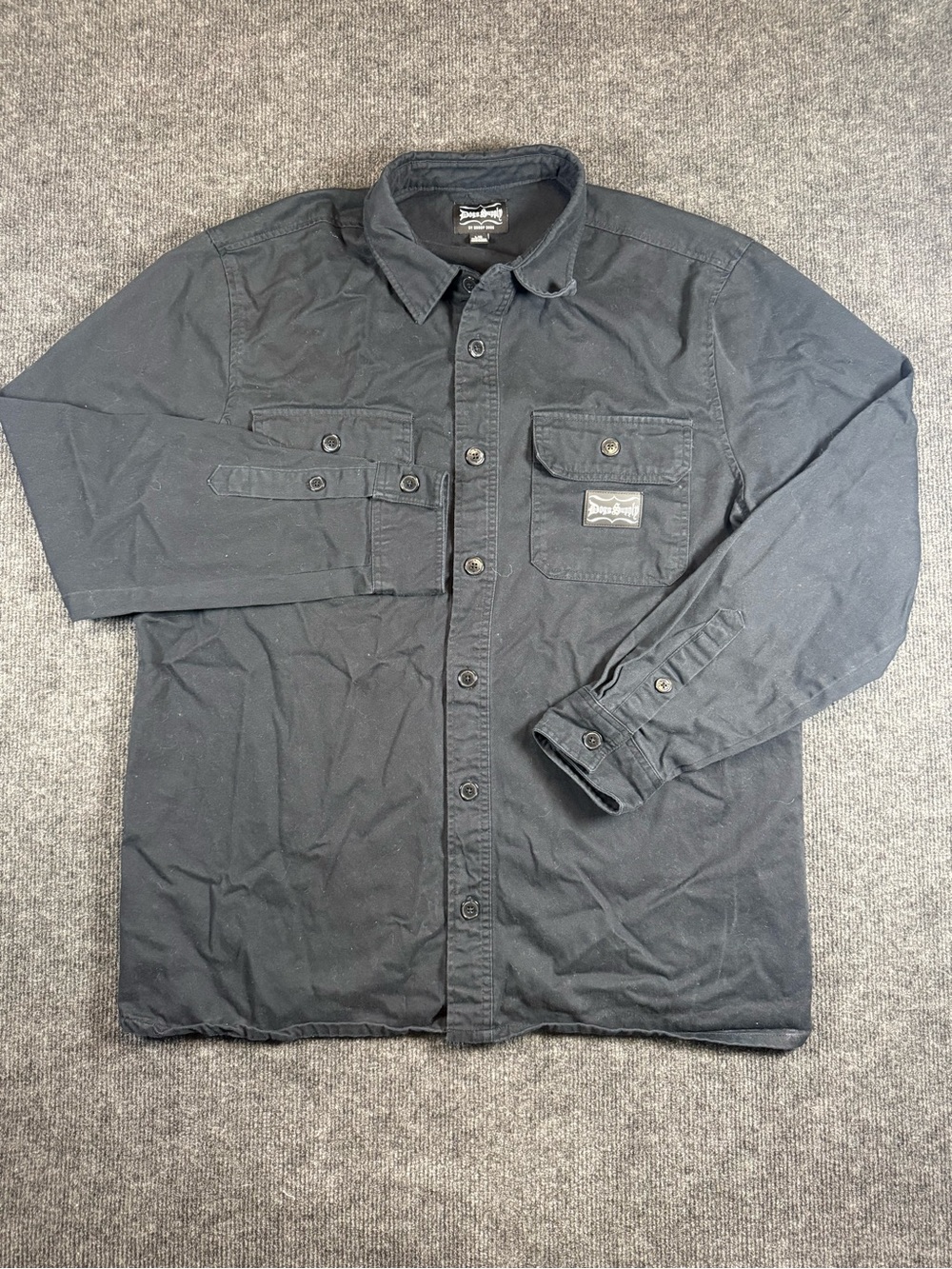 Dogg Supply by Snoop Dogg Long Sleeve Button Down Shirt Size Large